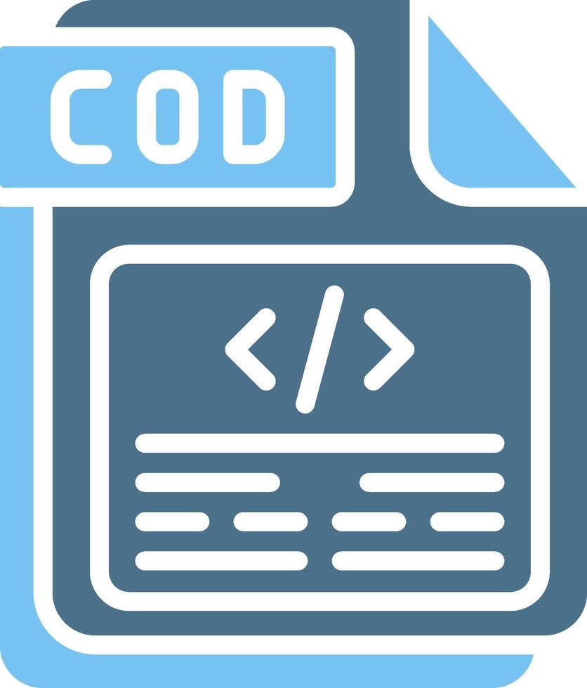 COD Glyph Two Color Icon Design vector