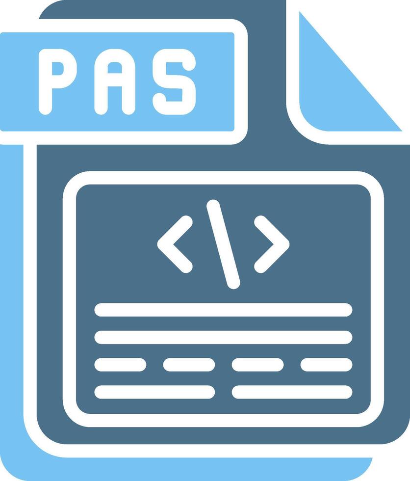 PAS Glyph Two Color Icon Design vector