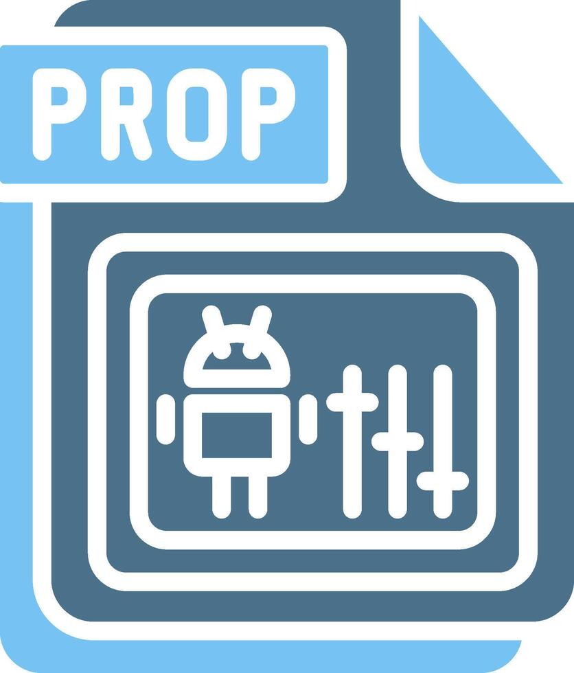 PROP Glyph Two Color Icon Design vector