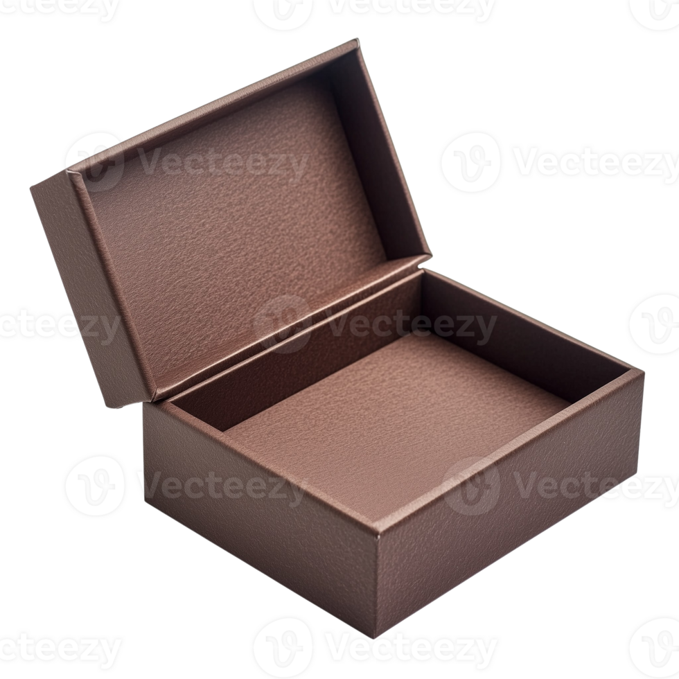 Isolated Open Cardboard Box png
