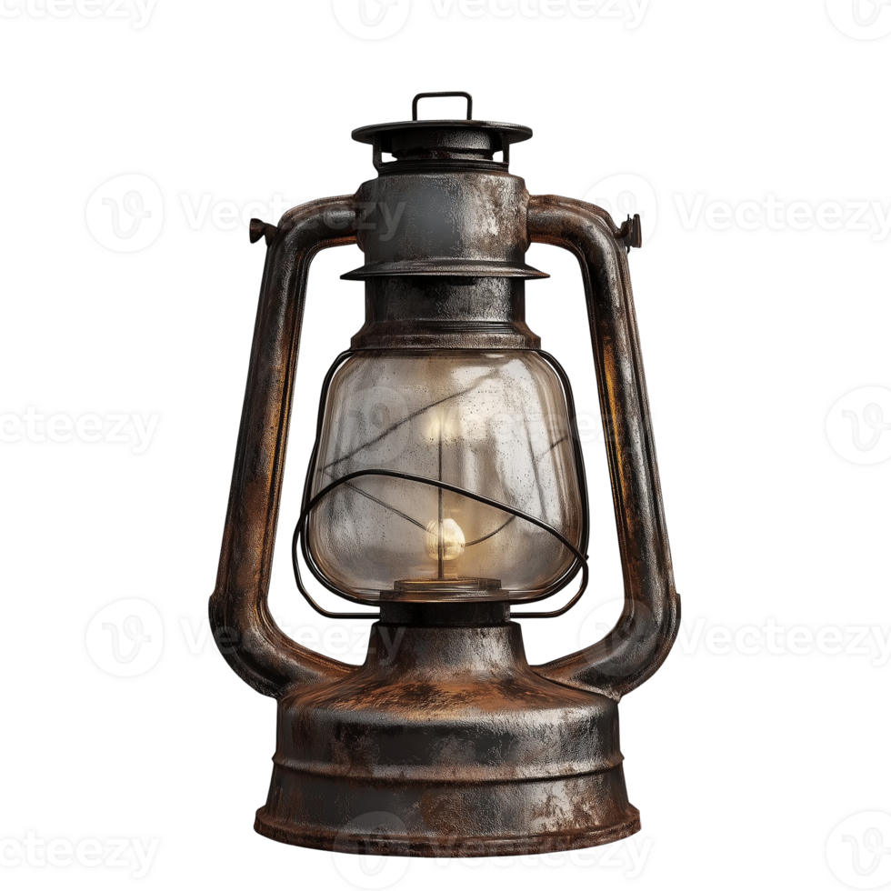 Rustic Vintage Lantern Isolated Image png