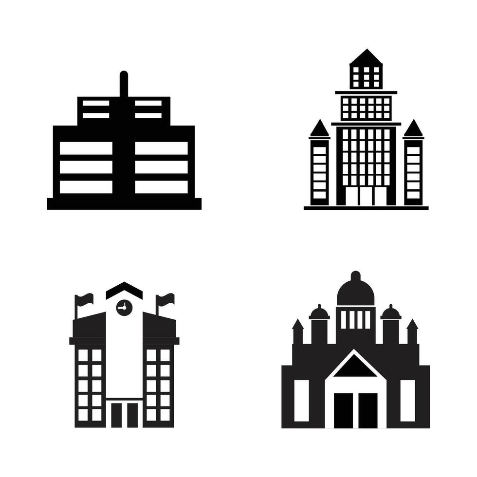symbol building construction condominium financial vector