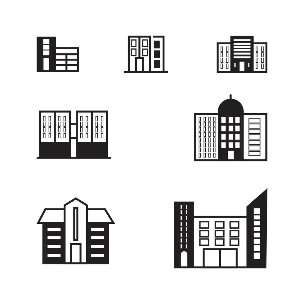 symbol building construction condominium financial vector