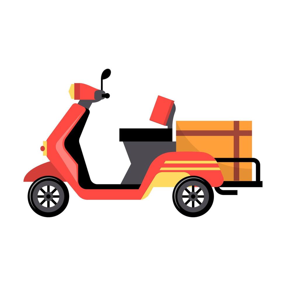Delivery Scooter Illustration vector