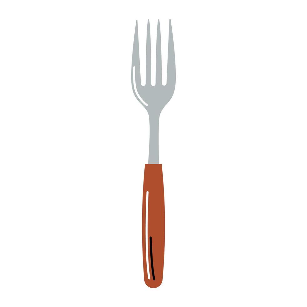 Fork Cartoon Illustration vector