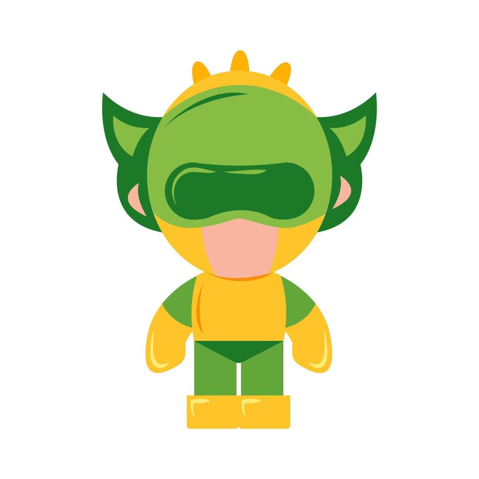 Superhero Figure Illustration vector