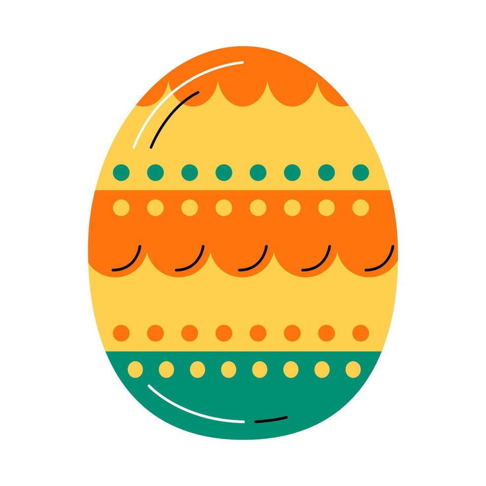 Easter Decorated Egg Illustration vector