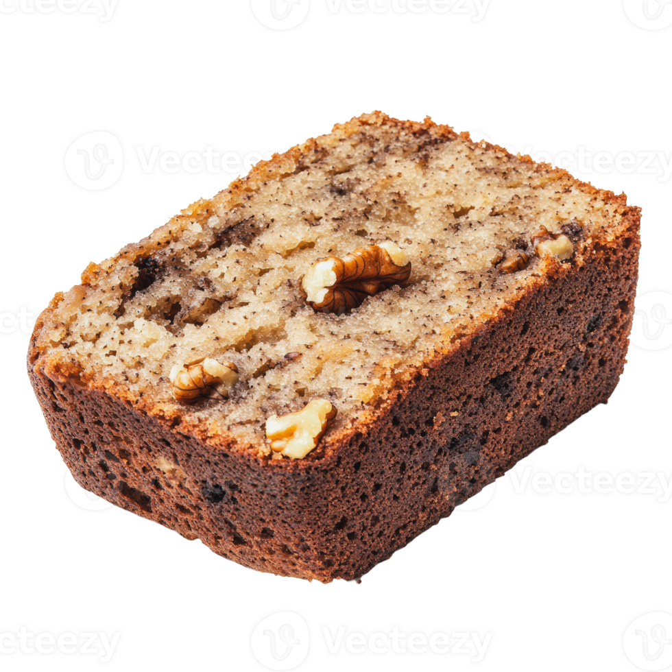 Freshly baked nut bread on a white background png