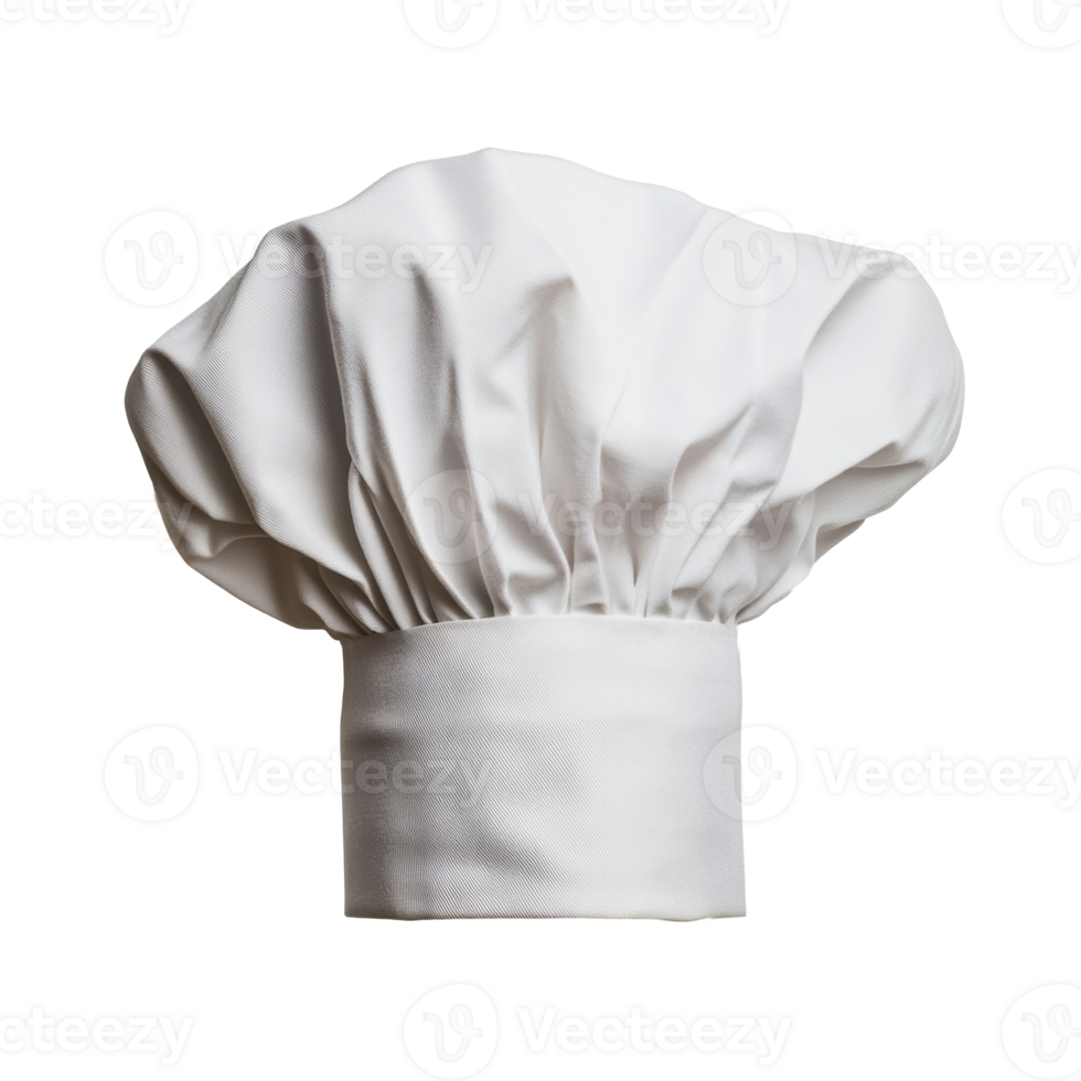 White chef hat displayed against a plain background png