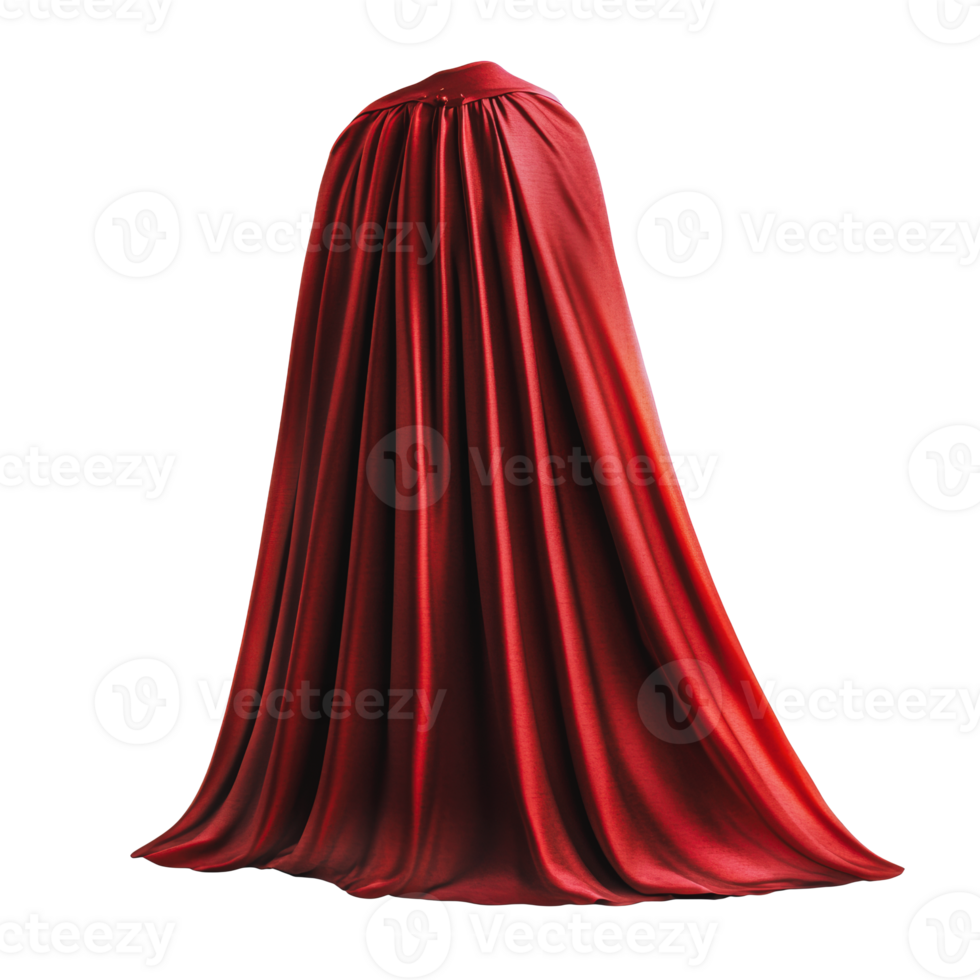 Red draped garment displayed against a neutral background png