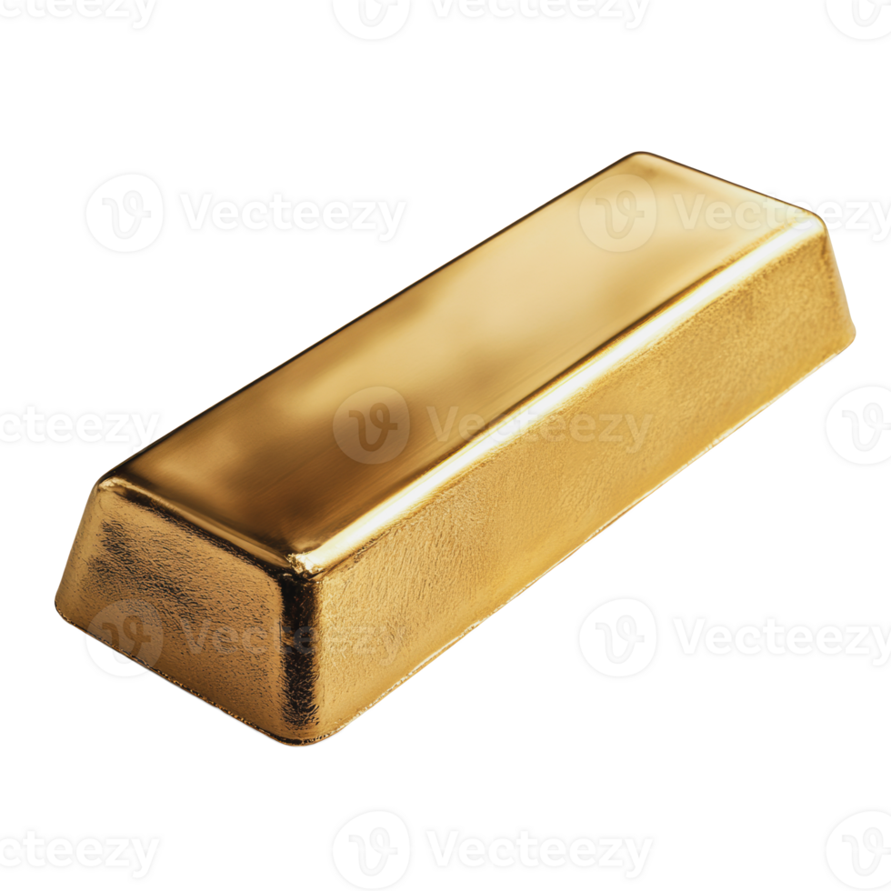 Golden bar on a white background png