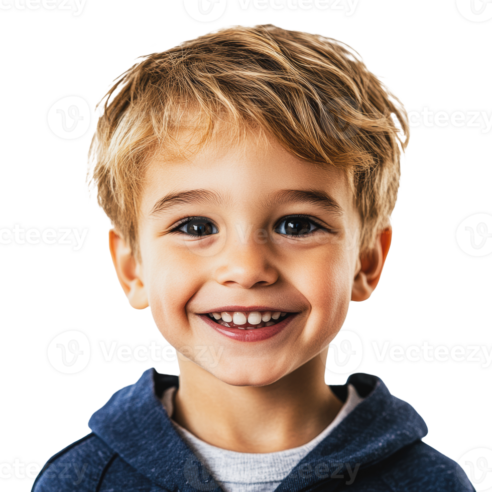 Happy child smiling against a white background png