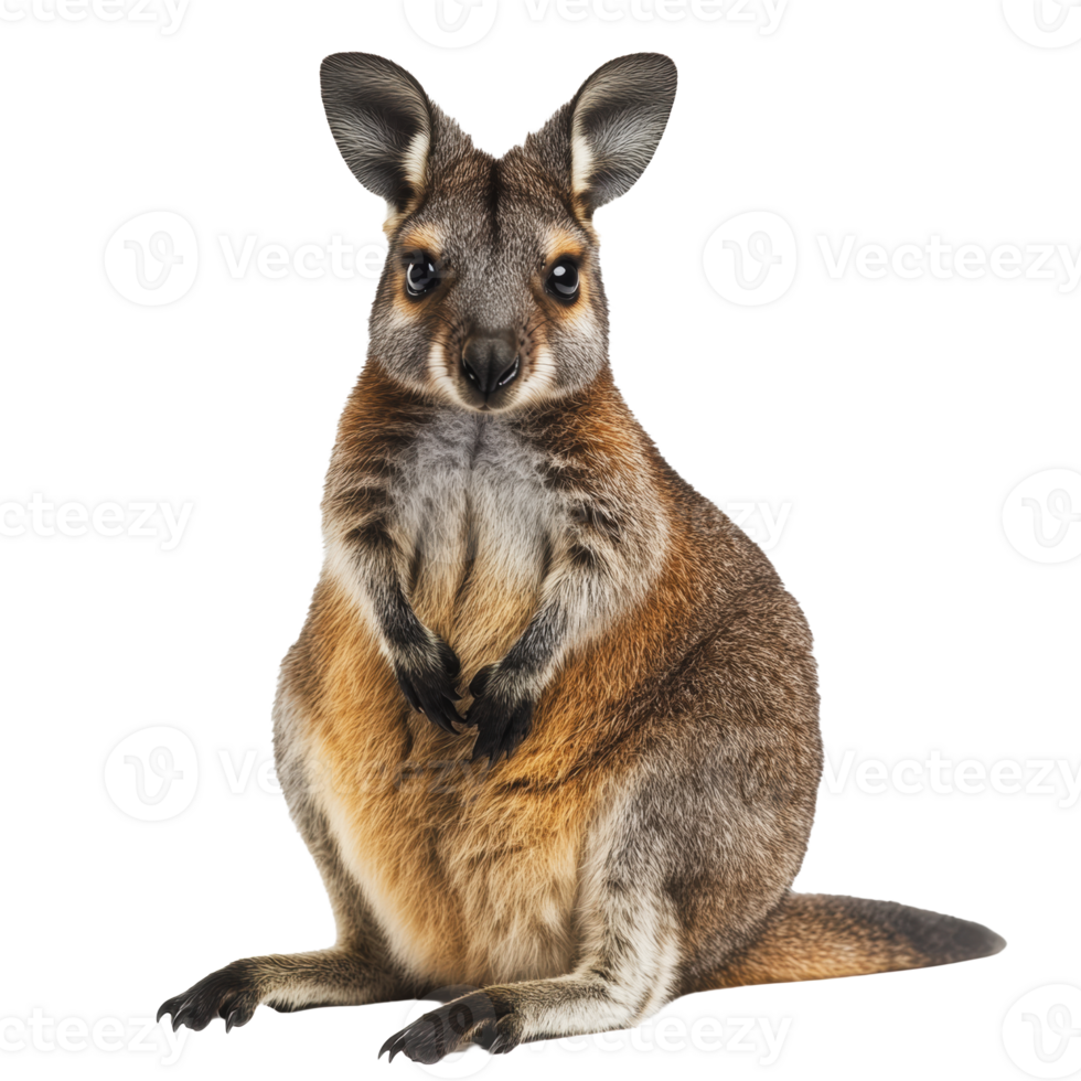 Kangaroo stands upright against a white background png