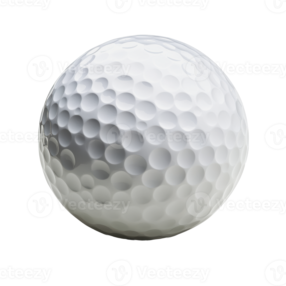 Close-up of a golf ball on a white background png