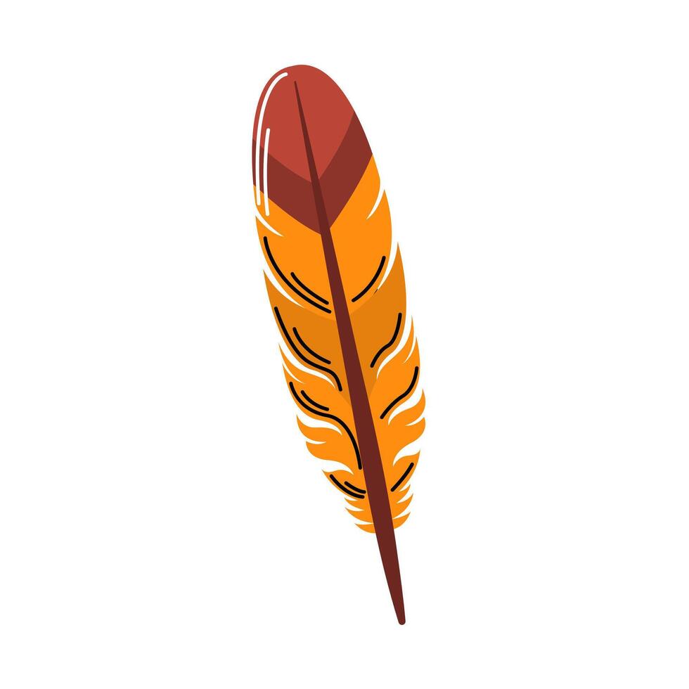 Feather Cartoon Illustration vector