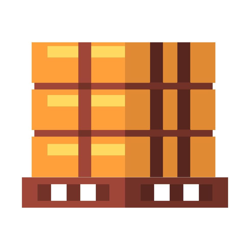 Stacked Crates Illustration vector
