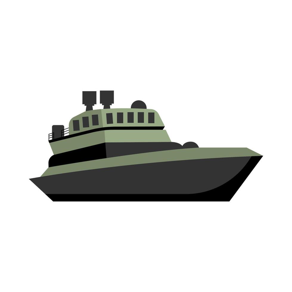 Military Boat Isometric vector