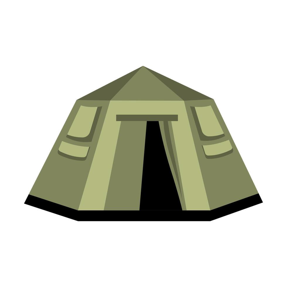 Military Tent Isometric vector