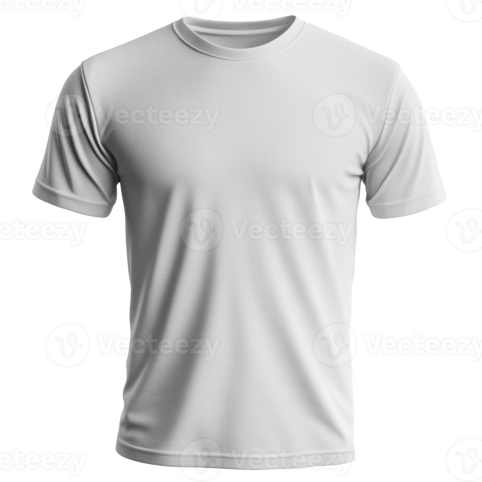 Blank white t-shirt laid flat on a table ready for custom designs or giveaways png