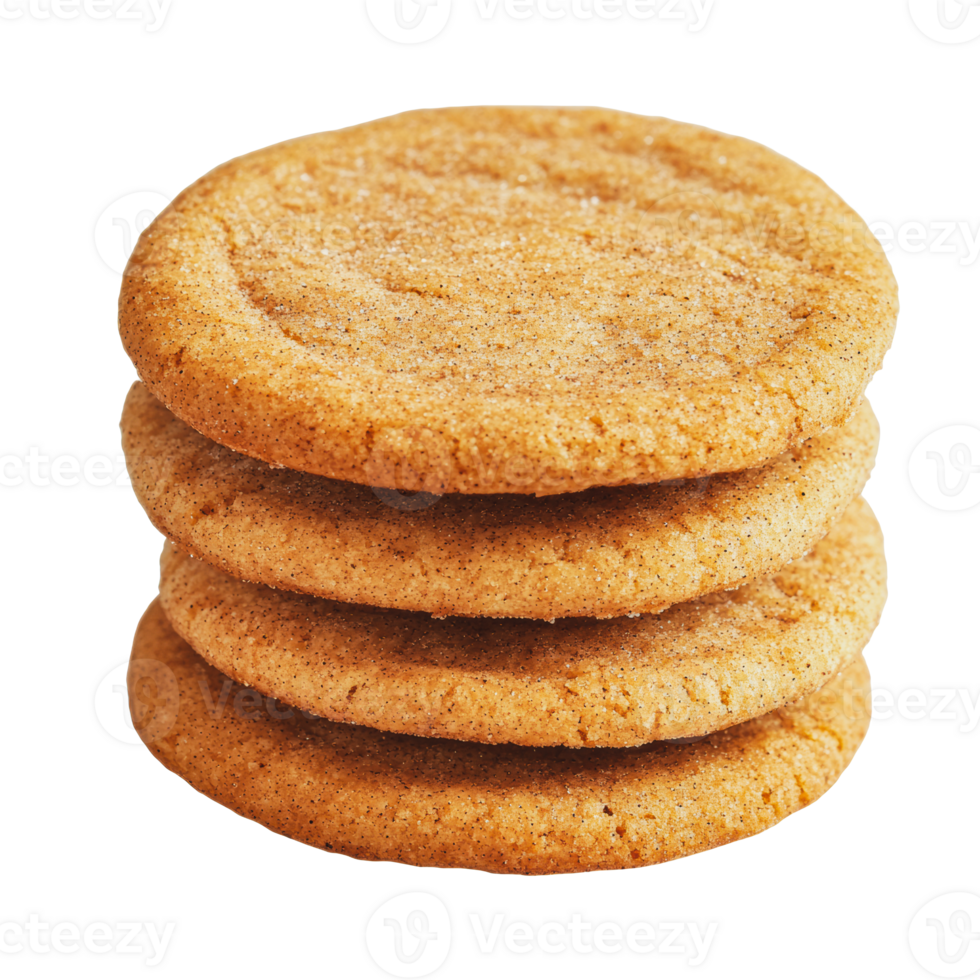 Soft, freshly baked cookies stacked on top of each other on a light background png