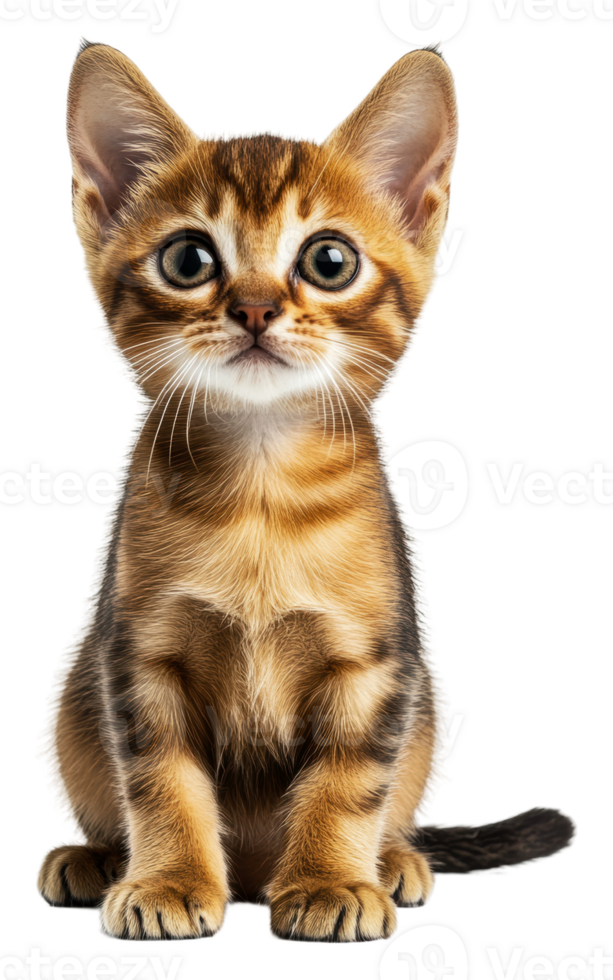 Kitten indoors, staring at the camera png