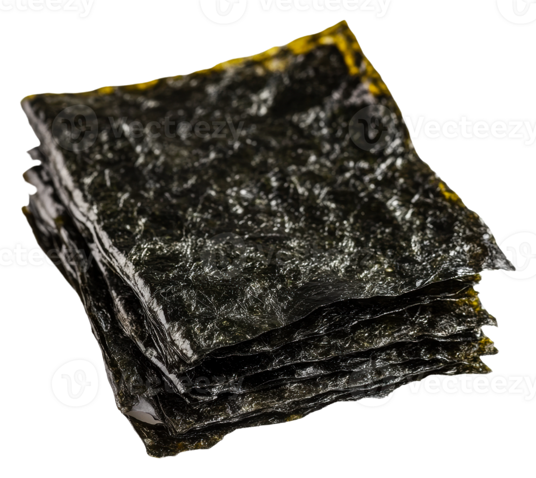 Fresh seaweed sheets ready to cook png
