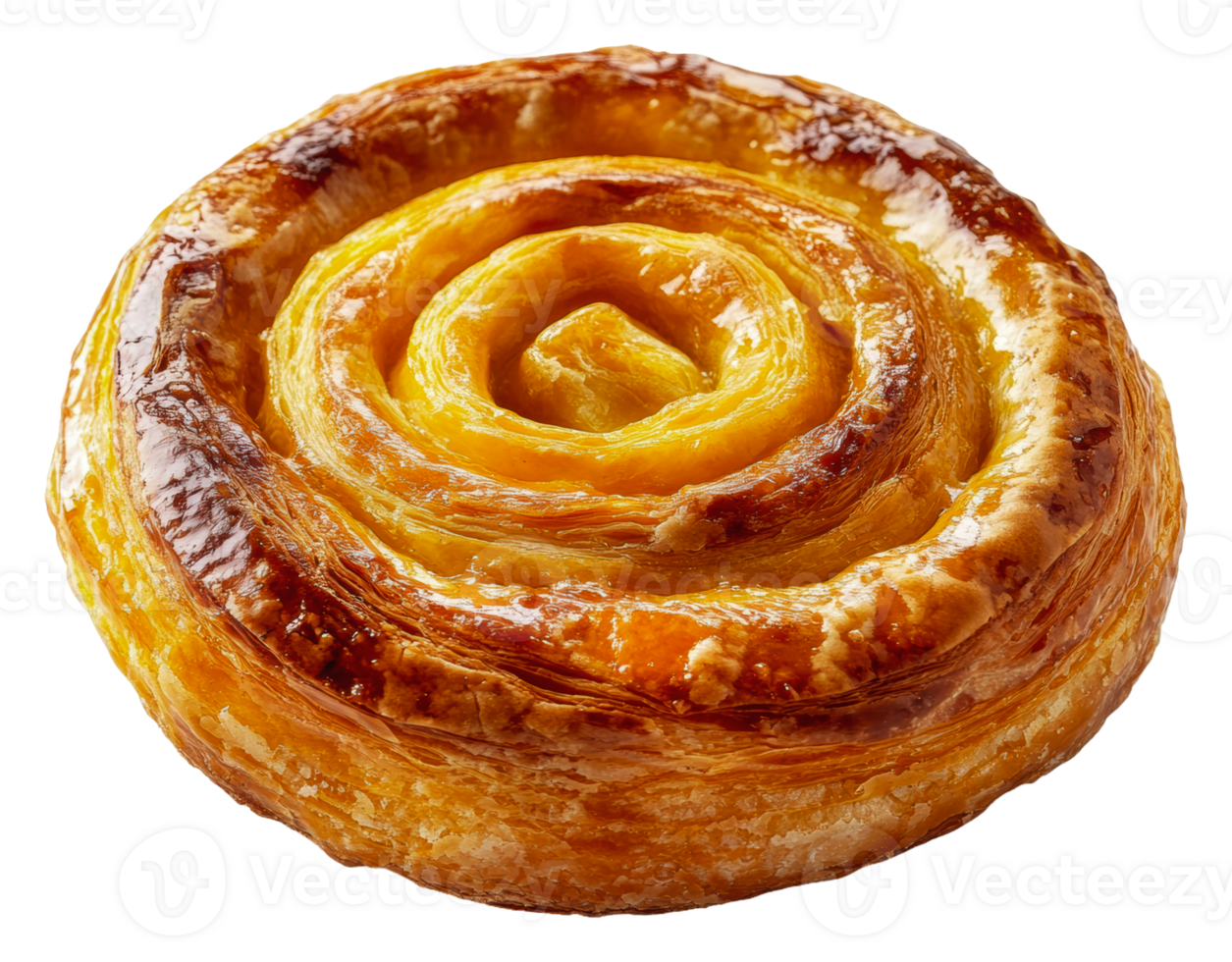 Freshly baked cinnamon roll on a white background png