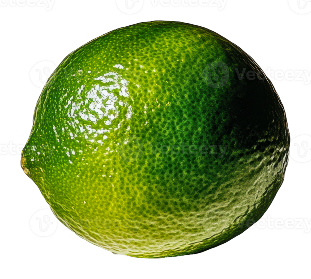 Fresh green lime on a white background png