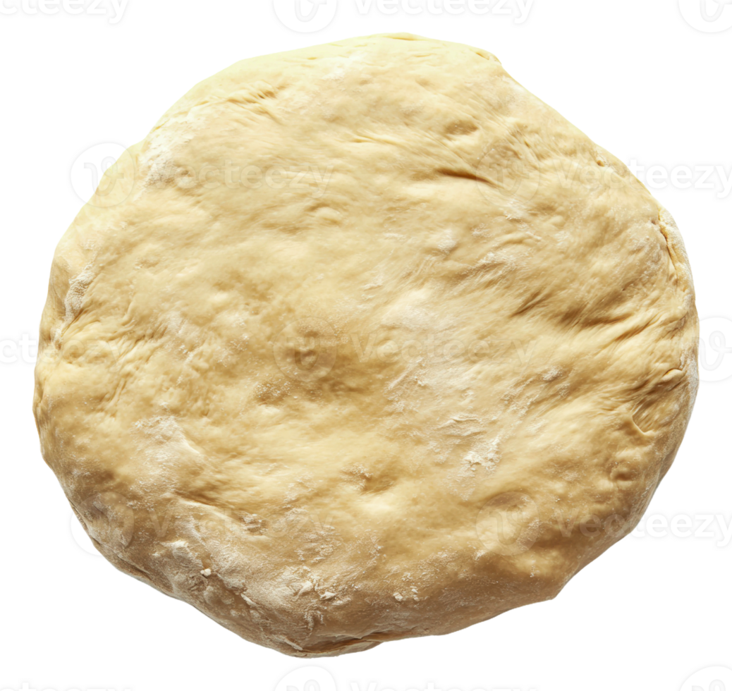 Raw pizza dough resting on a clean countertop png