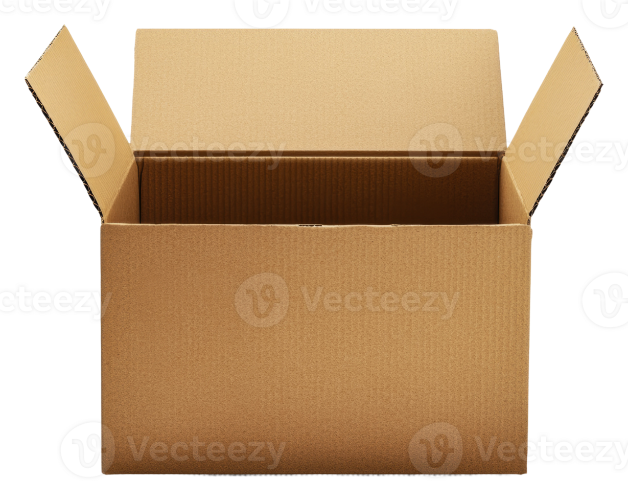 öffnen Karton Box bereit zum Verpackung und Lager png