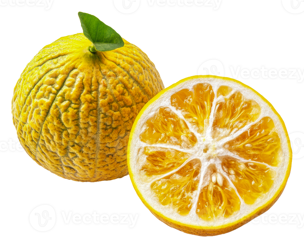 Citrus fruit split, showing vibrant pulp png