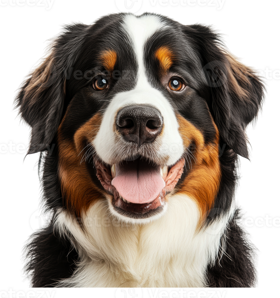 Cheerful Bernese mountain dog png