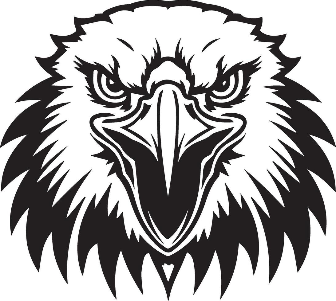 Bold Eagle Head Design vector