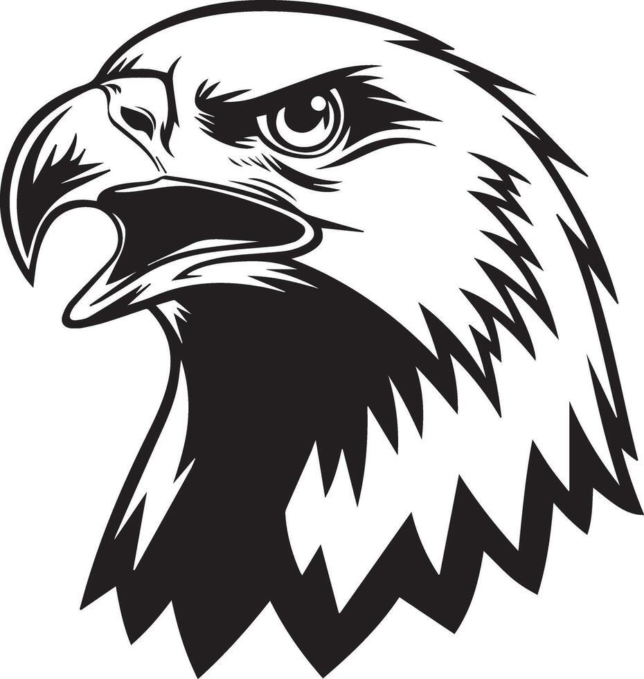 Strong Eagle Silhouette Icon vector