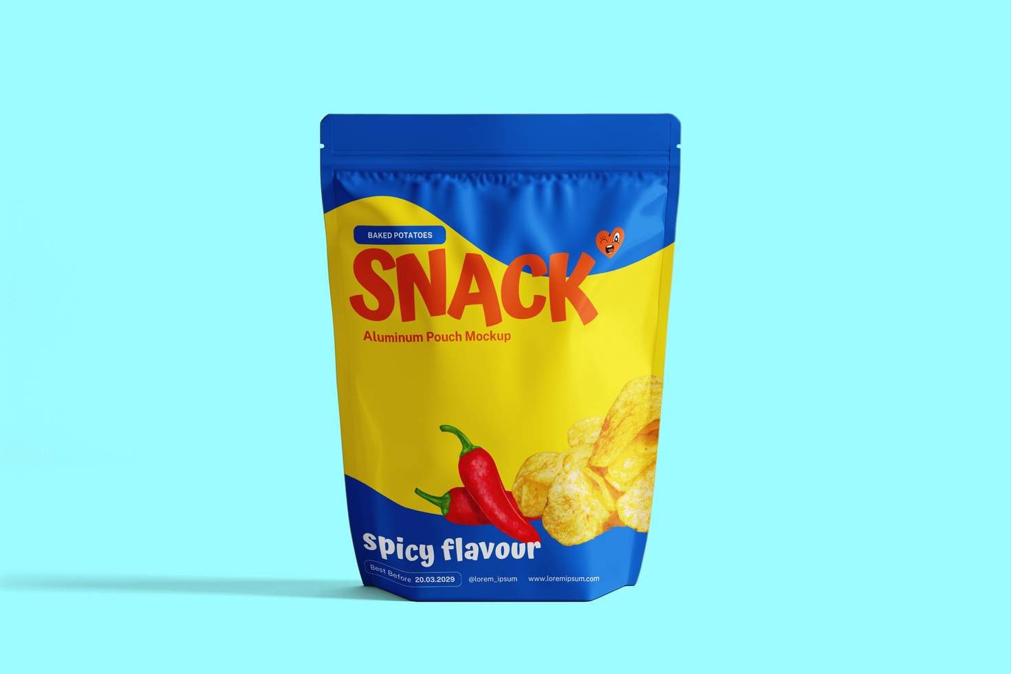 Snack Pouch Mockup psd