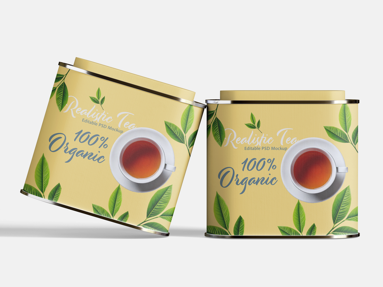 Stand two square mockup psd