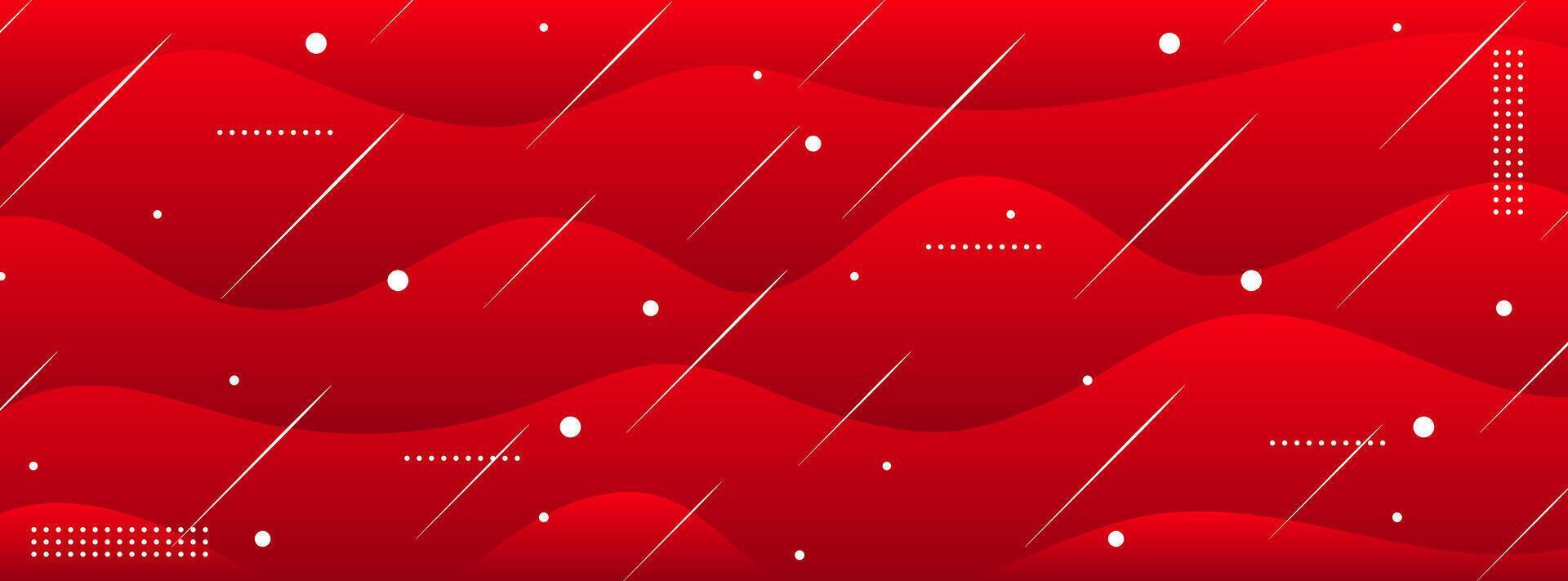Liquid red color background design. Fluid red gradient shapes composition. Futuristic design posters vector