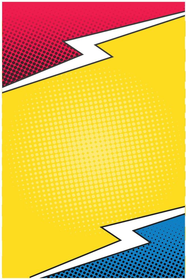comic book page colorful template background vector