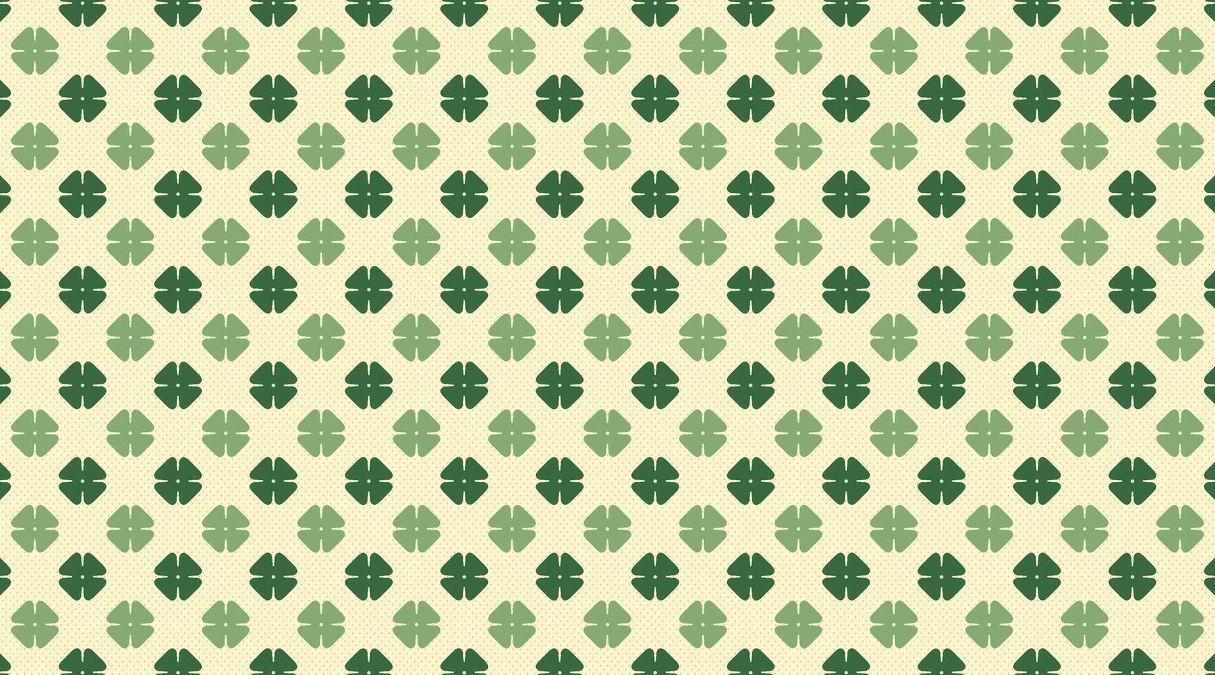 clover leaf motif pattern, clover flower background. vector