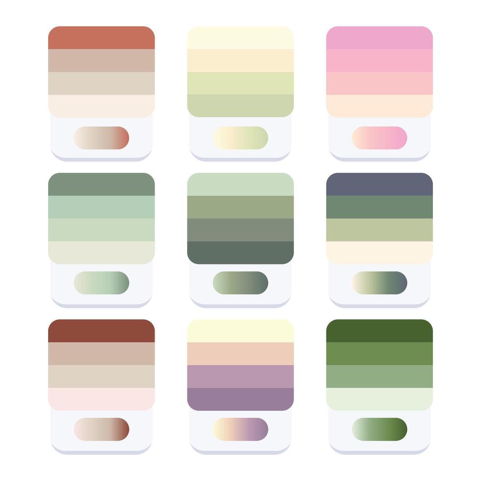 Color palette guide vector