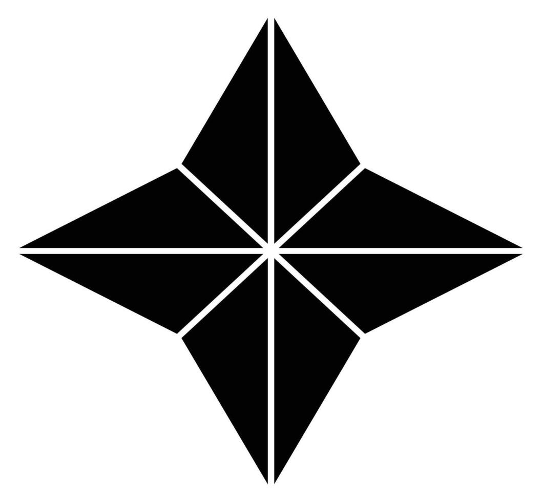 8 Photo collage geometric star shape design. Picture frame composition portfolio collection. Wall gallery layout design for presentation. vector