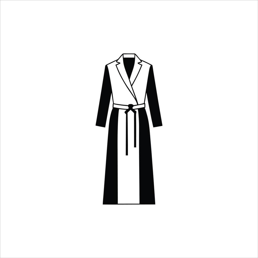Chilly Days, Stylish Ways Winter Long Coat Illustration vector
