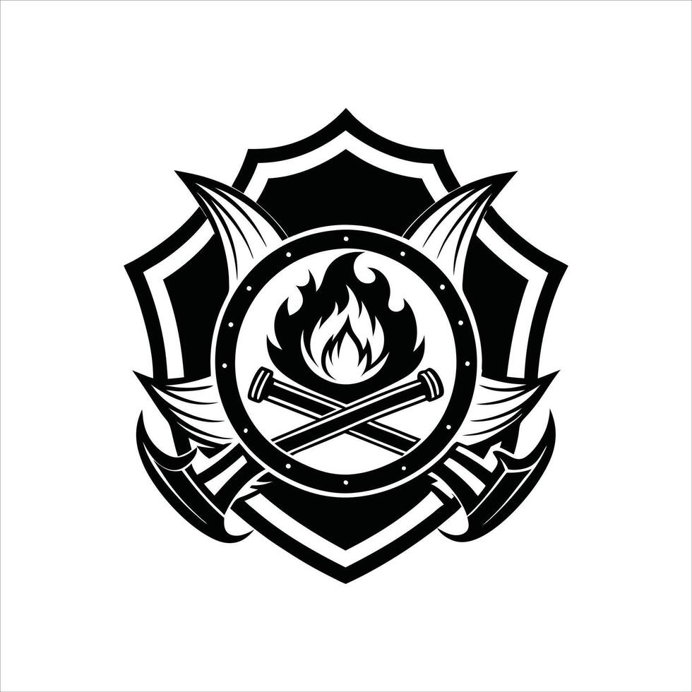 Emergency Response Firefighter ClipArt Design vector