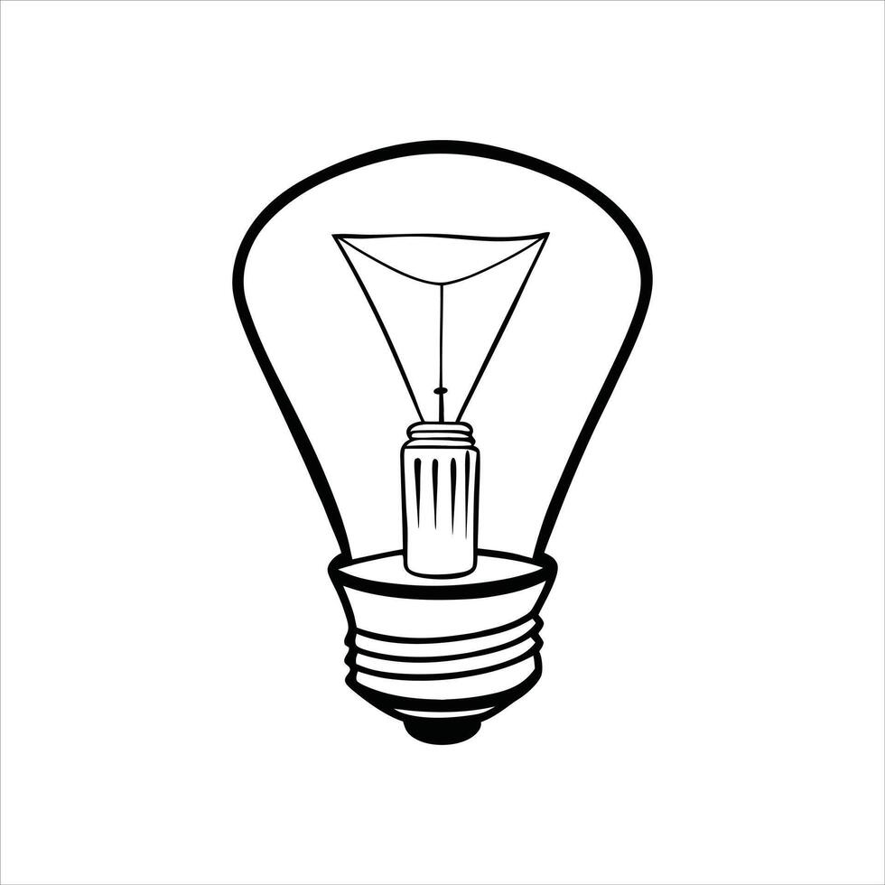 Glowing Light Bulb ClipArt Design vector