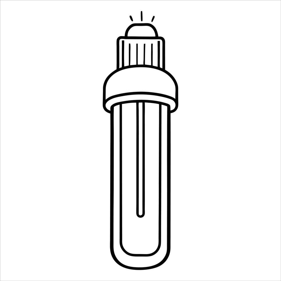 Electric Elegance Incandescent Light Bulb ClipArt Creation vector