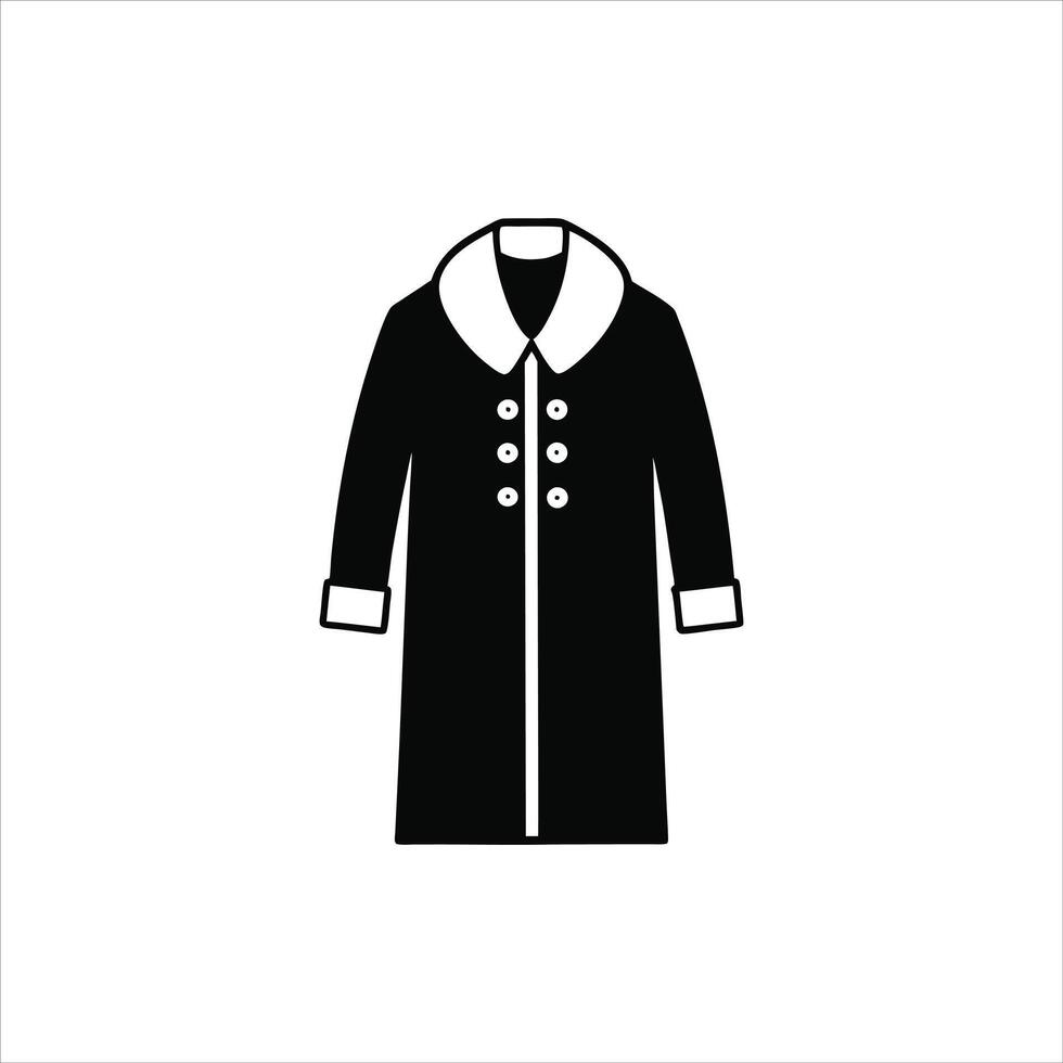 Winter Ready Long Outerwear ClipArt vector