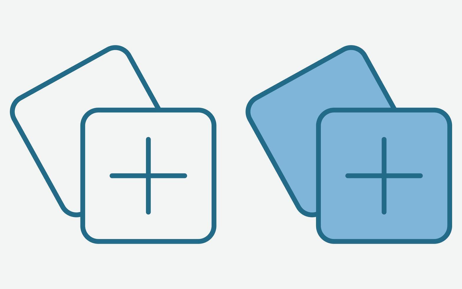 Add New Item Icon. Adding New Applications and Apps Icons. Software Update and Plus Symbol. Plus Icon. Bookmarks. vector