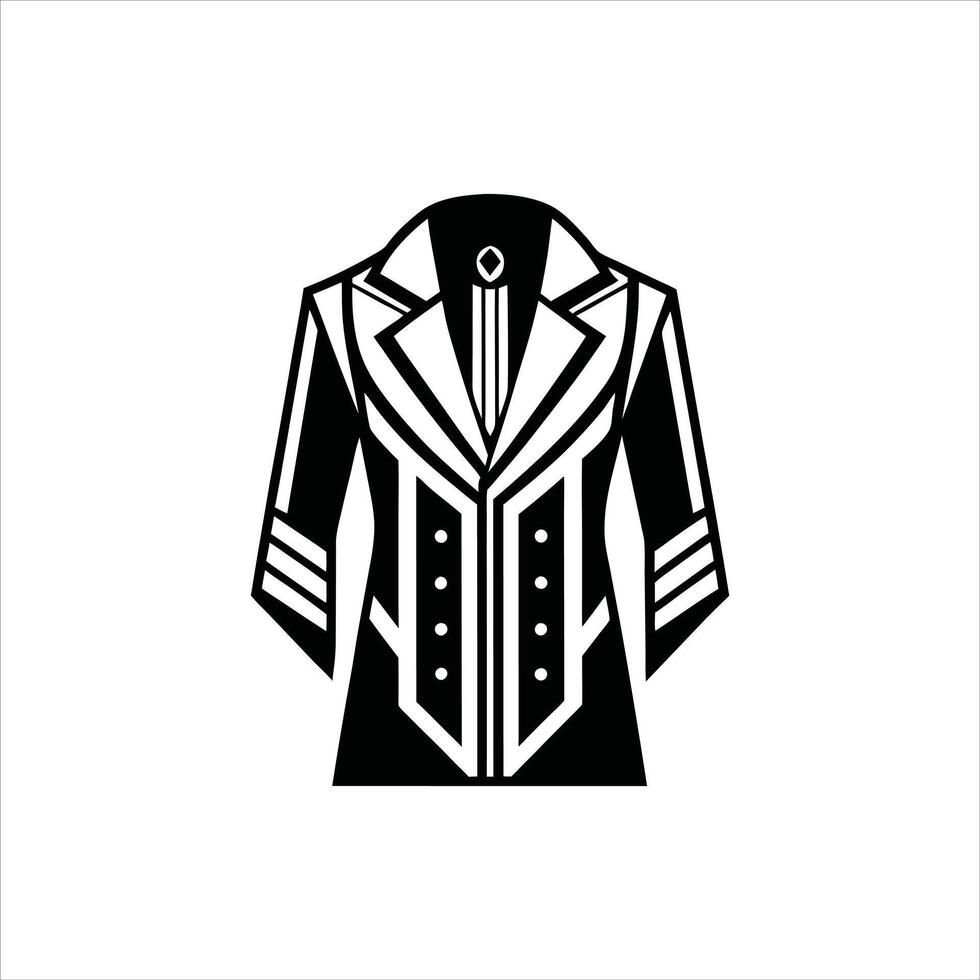 Chic Long Coats ClipArt Illustration vector