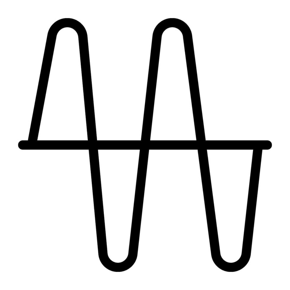Amplitudo icon line style vector