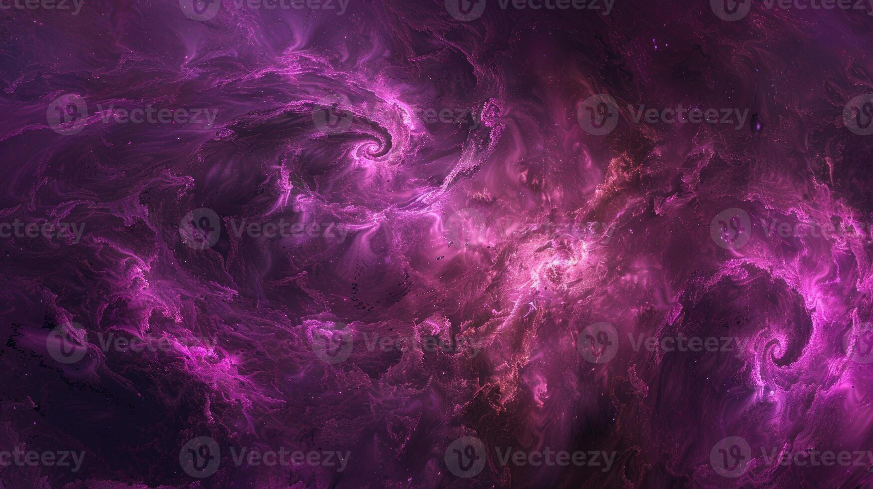 Purple swirls in space with a dark background photo